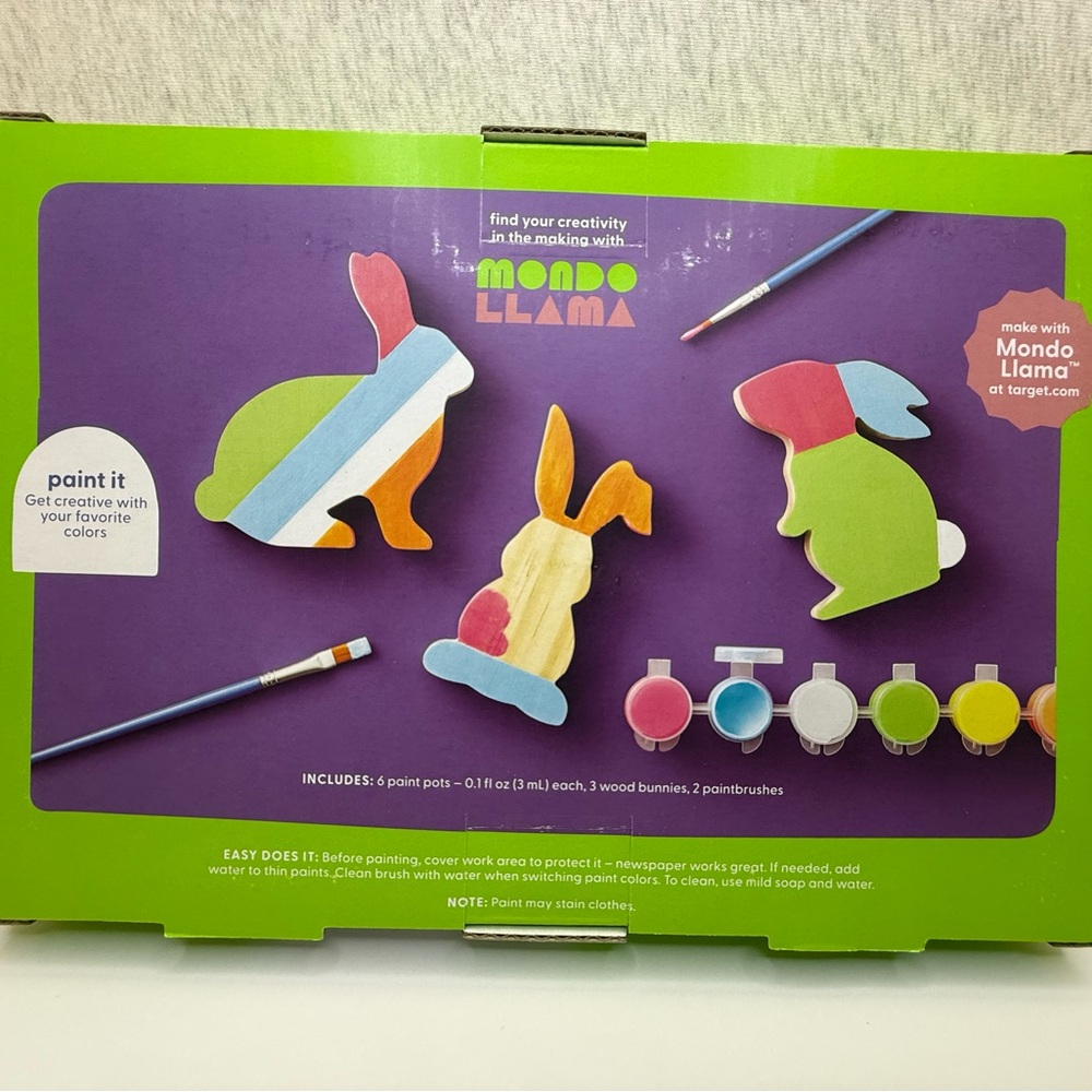 Mondo Llama Paint Your Own Bunny Kit